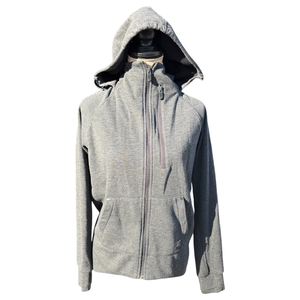 Rip Curl Anti Series Gray Hooded Zip-Up Jacket Womens Medium